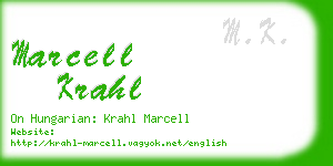 marcell krahl business card
